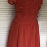 Ted Baker Red Peony Chiffon Embellished Dress Image 7