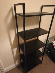 Black 5 Tier Shelving Unit