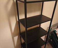 Black 5 Tier Shelving Unit