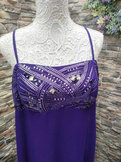 Debut Debenhams Purple Occasion Formal Party dress size 16 Postage included
