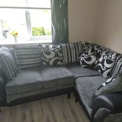 L shape couch and arm chair