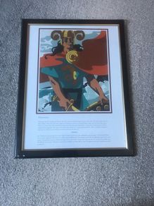 ""  Manannan  "" -  Ancient Irish Sea God - Brand New Framed Print.