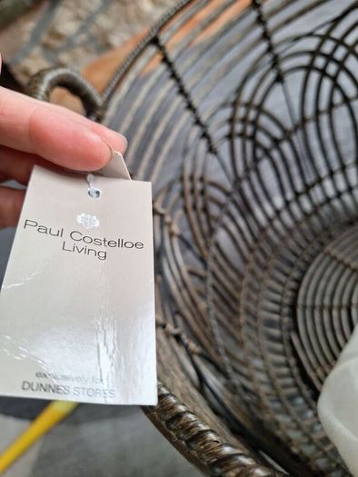 Paul Costelloe Rattan Round Basket