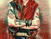 Axl Rose Guns n Roses Beautiful Art Print New A3 size