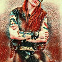 Axl Rose Guns n Roses Beautiful Art Print New A3 size