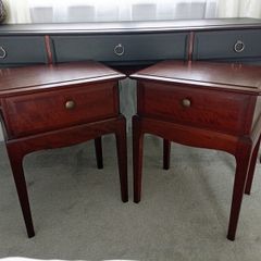Pair of mid century stag bedside tables