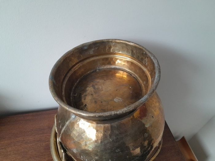 Solid Brass Coal Bucket Helmet