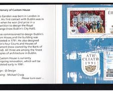 1991 Ireland Dublin European City of Culture Commemorative Stamp Booklet Fine Used with Dublin Cancel