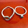 Diamond Stunning Blue Diamond Halo Ring Set (0.33 Ct) Image 10