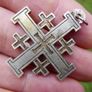 Vintage Silver 'JERUSALEM' Cross Pendant Image 3