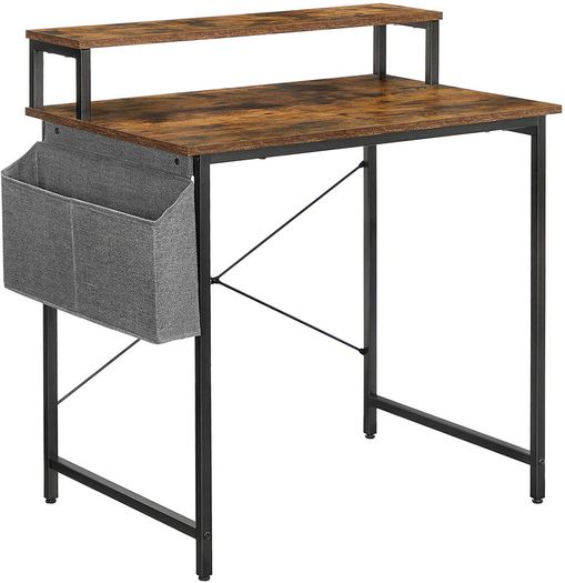 _Desk, Computer Desk with Monitor Stand