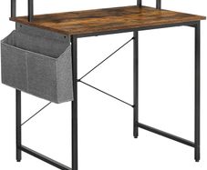 _Desk, Computer Desk with Monitor Stand