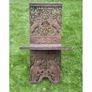 Large Carved Wooden Quran Stand (kursi), Indian, 19th Century. Image 5