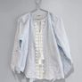 Pre Owned River Island Light Blue Boho Lace Trim Blouse Image 4