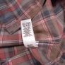 Paul Costelloe Brown Red Grey Plaid Check Long Sleeve Flannel Cotton Shirt Size L Image 5