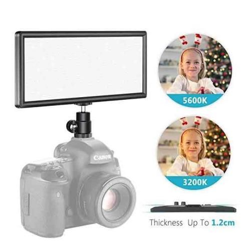 Neewer 144 pcs Dimmable Bi-color LED Video Light Kit with LCD Display
