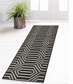 Laundry Runner Rug Non-slip 50x150cm Woven Runner Rug for Hallway Machine Washable (MULTIPLE COLOURS/SIZES)