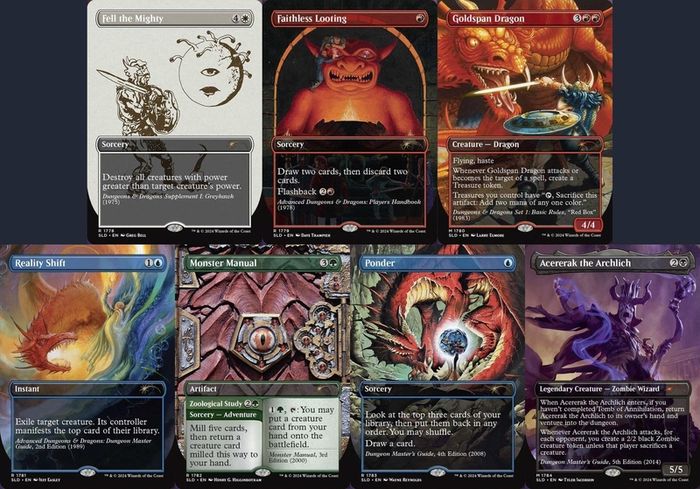 Dungeons and Dragons MTG secret lair set