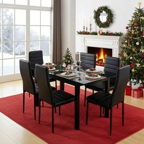 Holiday Offer: Extendable Table Set Black