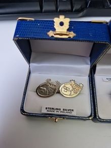 Munster Rugby cufflinks and tie pin