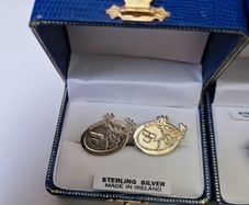 Munster Rugby cufflinks and tie pin