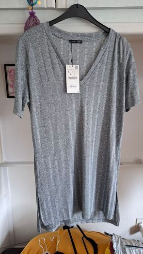 new Zara silver top