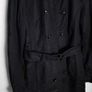 Zara Black Long Trench Coat Size M Image 3