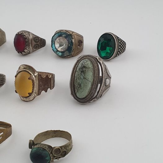 Old World Jewellery Collection 15 Mixed Brass Statement Rings