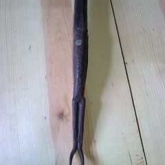 Unusual old Irish blacksmith made thatching fork