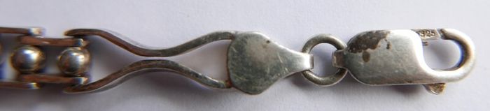 Vintage Sterling Silver 925 Bracelet length 7,6" - 10,5g