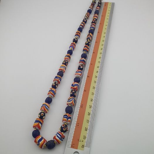 Antique Venetian African Style Mix Glass Necklace