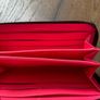 Chanel Cambon Chanel Cambon Leather Zip-Around Wallet Pink Interior Image 4