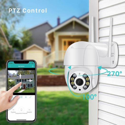 8mp Real 4k Wifi Camera Outdoor Ptz Ip Calving Speed Dome Cctv Security Cameras Home Farm Full Kit