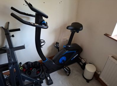 Exercise Bike + Padded seat