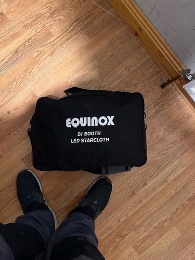 Equinox dj booth star cloth