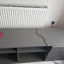 Grey TV Unit / Low Storage Cabinet with Drawers - Clane Image 2