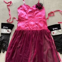 Fancy Dress/ Halloween Pink Apron with rubber gloves. Brand New