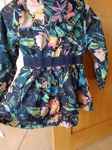 Stunning girls Ted baker floral spring jacket raincoat ?  5
