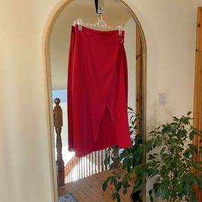 River Island Women's Red and Pink Skirt
