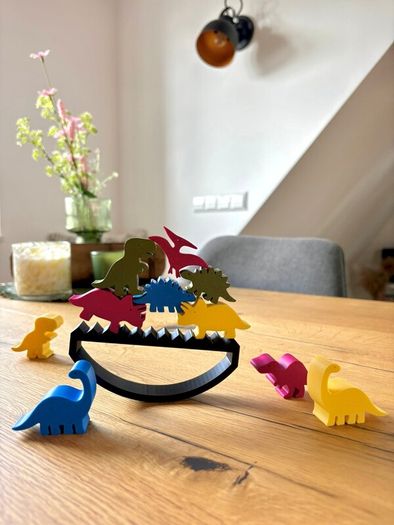 Dinosaur Balance Stacking Game