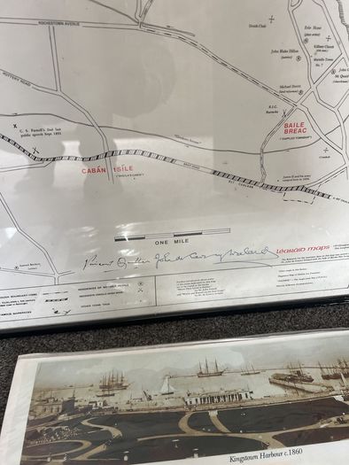 Vintage Dun Laoghaire map and photos