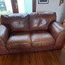 2 Seater Leather Couch.  Free To Take Away Image 2