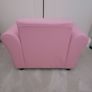Toddler pink armchair and footstool Image 6