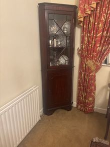 Mahogany Corner Cabinet