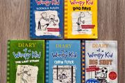 Diary of a Wimpy Kid Book Bundle - 5 Books - 3 Hardback