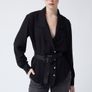 Coosy Spanish brand Eloy black shirt blouse Image 2