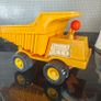Fisher Price Dump Truck Vintage 1980s Plastic Toy Yellow Truck Made in USA Image 3