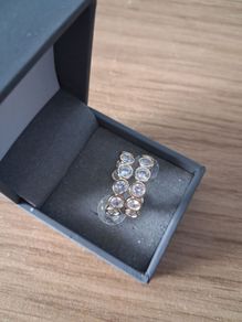 earrings new reverse brand gold and bit of purple