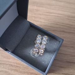 earrings new reverse brand gold and bit of purple