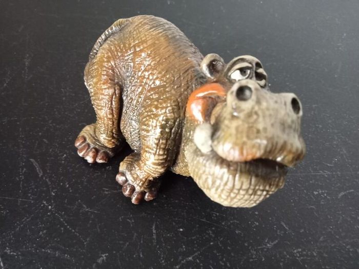 John Raya Beasties of the Kingdom Hippo Figurine, Vintage 1986